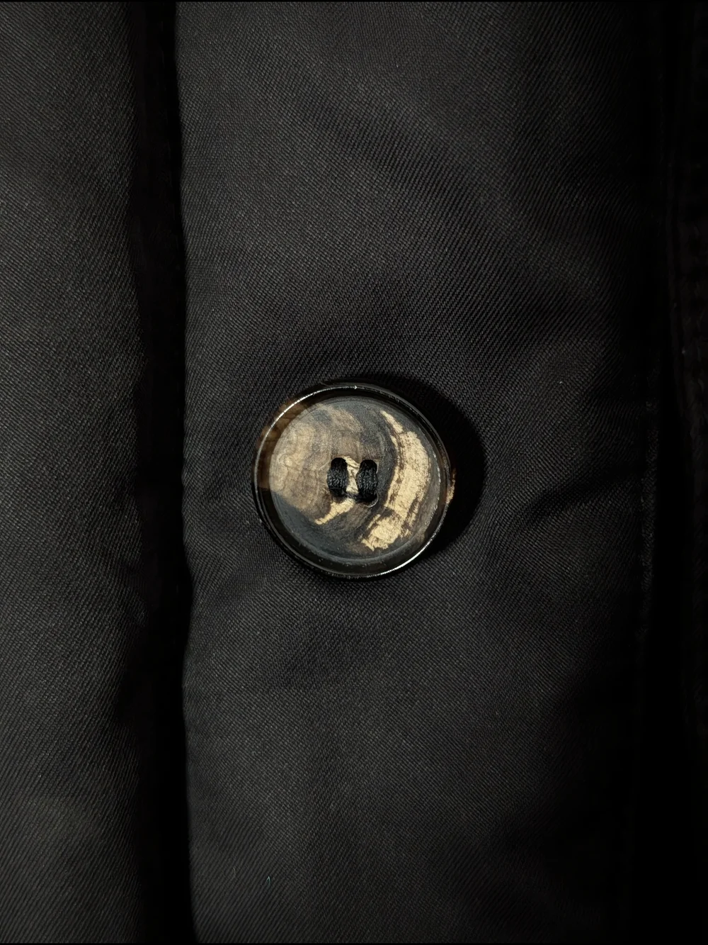 CERRUTI 1881 Men's Black Sueded Insulated Puffer Coat Parka Buttoned Jacket